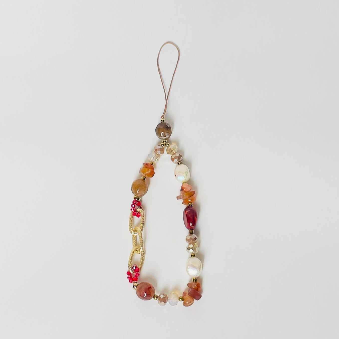 Chained Stone Phone Charm