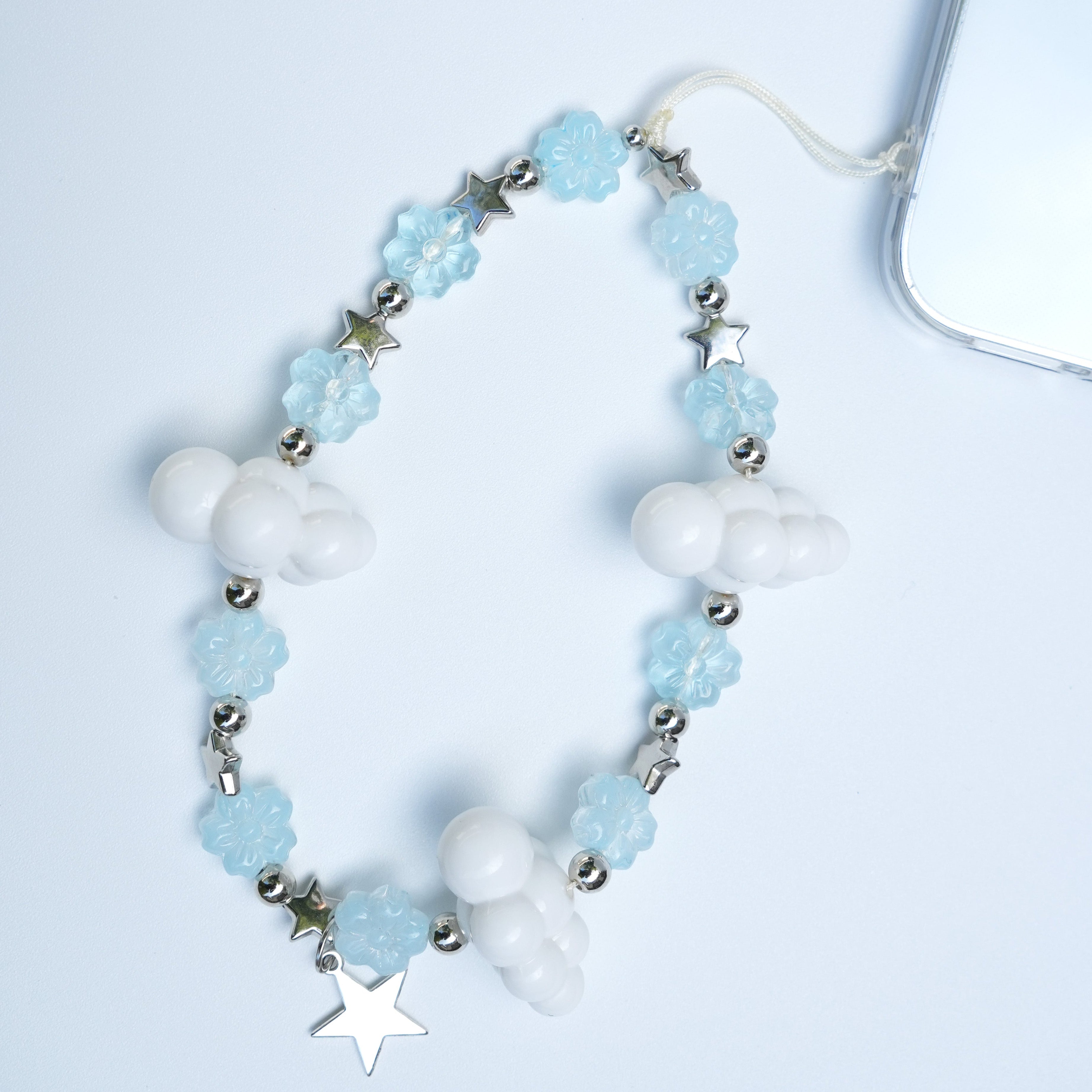 Blue Blossom Cloud Phone Charm